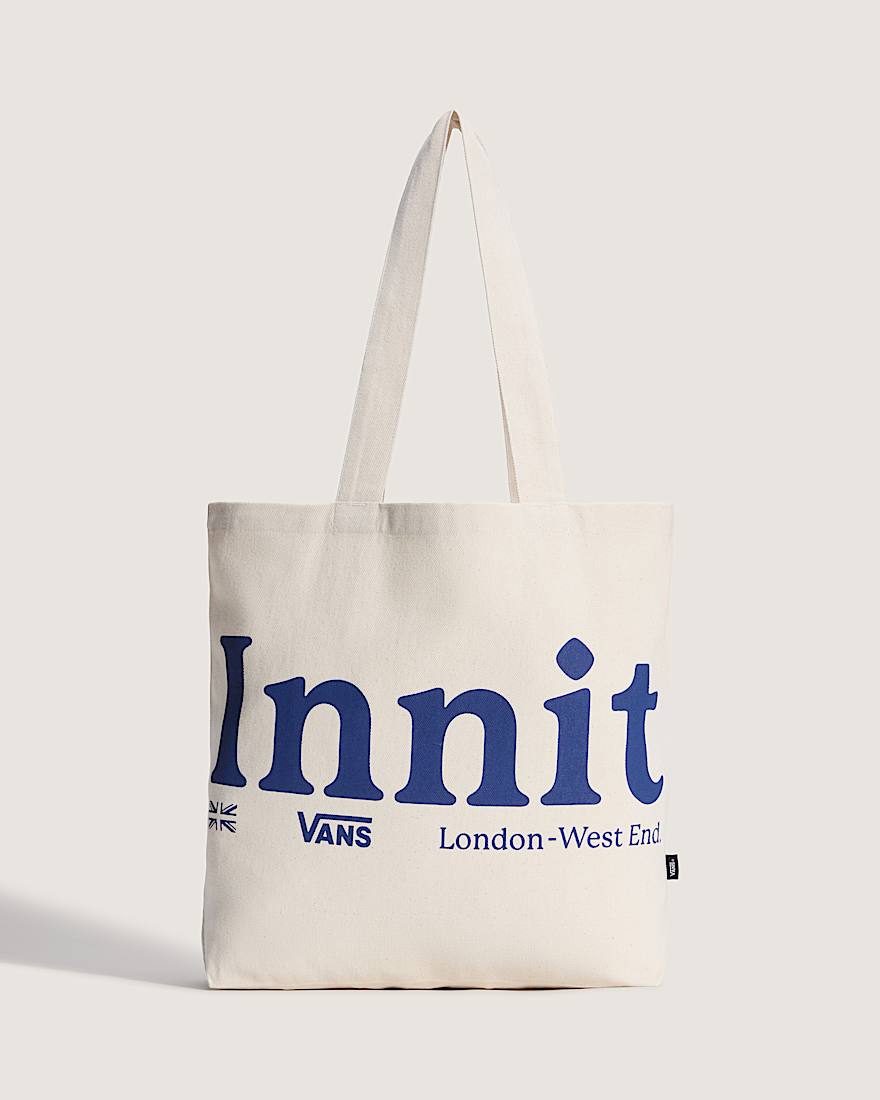 Innit Box Logo Tote Bag VANS Beige HERO