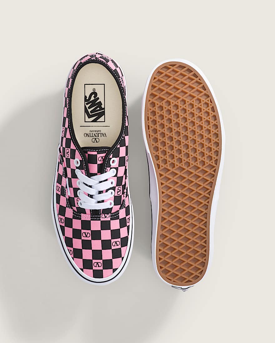 Valentino Garavani und Vans Authentic Checkerboard VANS Rosa ALT3