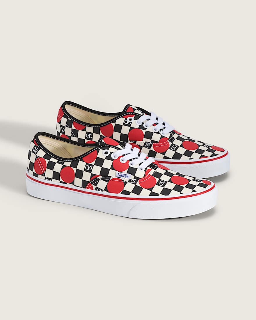 Valentino Garavani und Vans Authentic Checkerboard VANS Schwarz ALT2