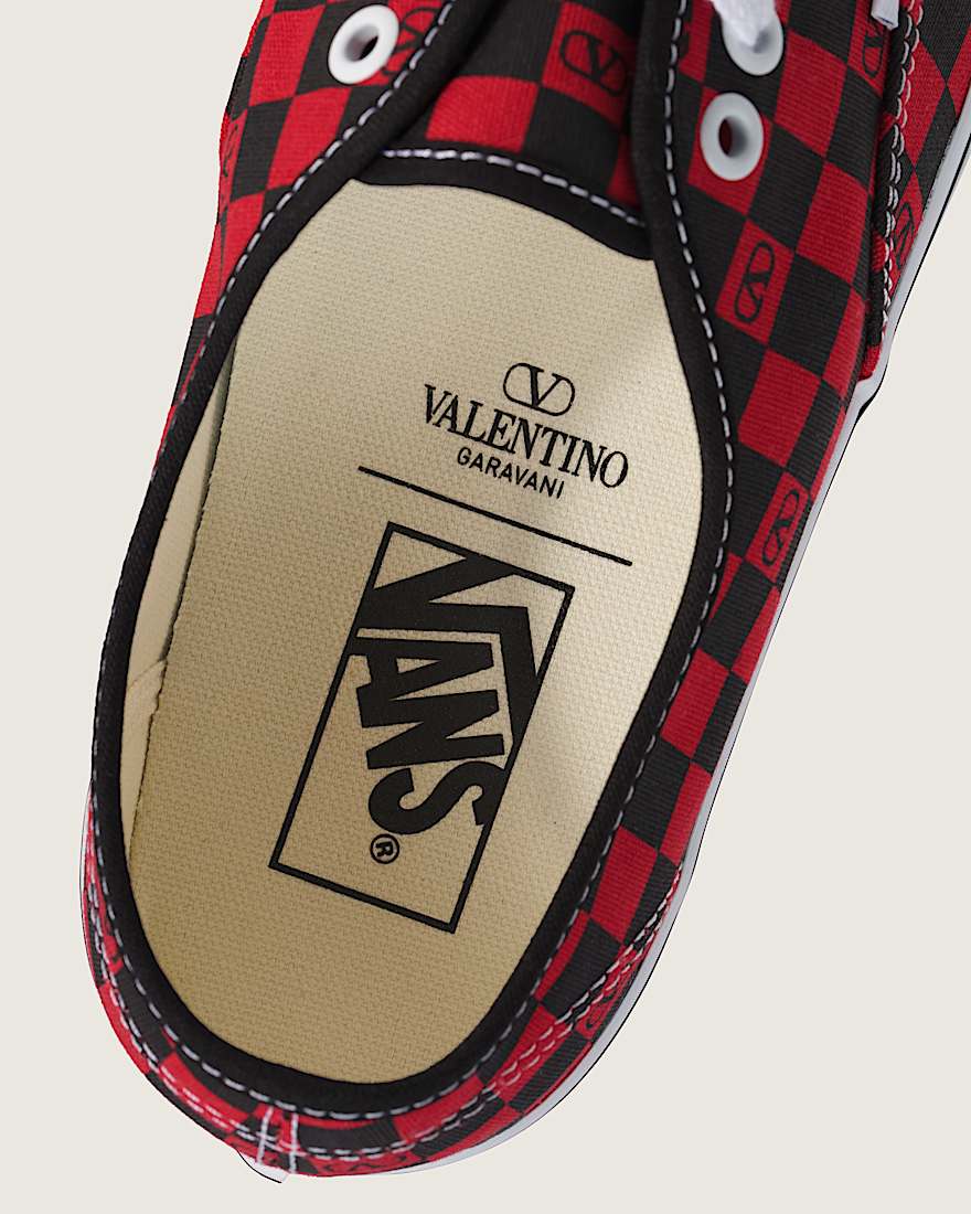 Valentino Garavani und Vans Authentic Checkerboard VANS Rot ALT5