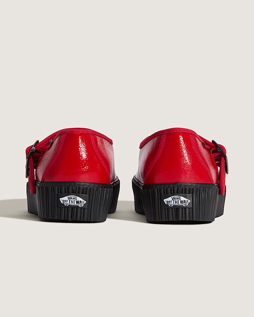 Mary Jane Creeper Schuhe VANS Rot ALT3