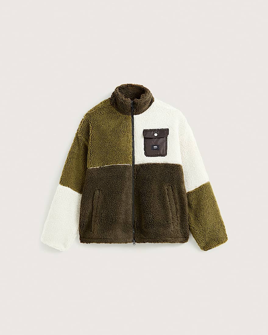 Veste en polaire moutonnée Wren Colourblock - 1