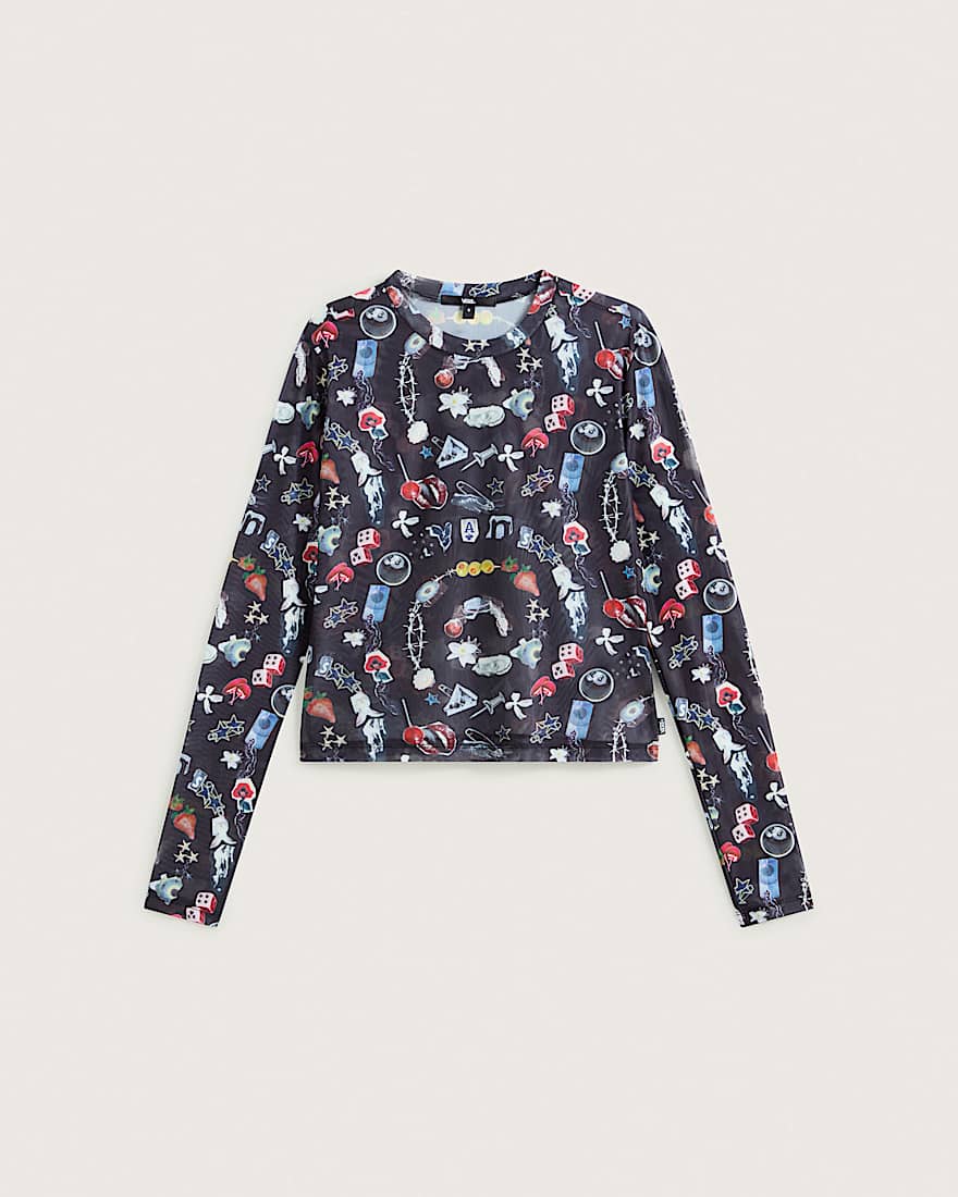 Ludlow Langarmshirt aus Netzstoff VANS Schwarz HERO