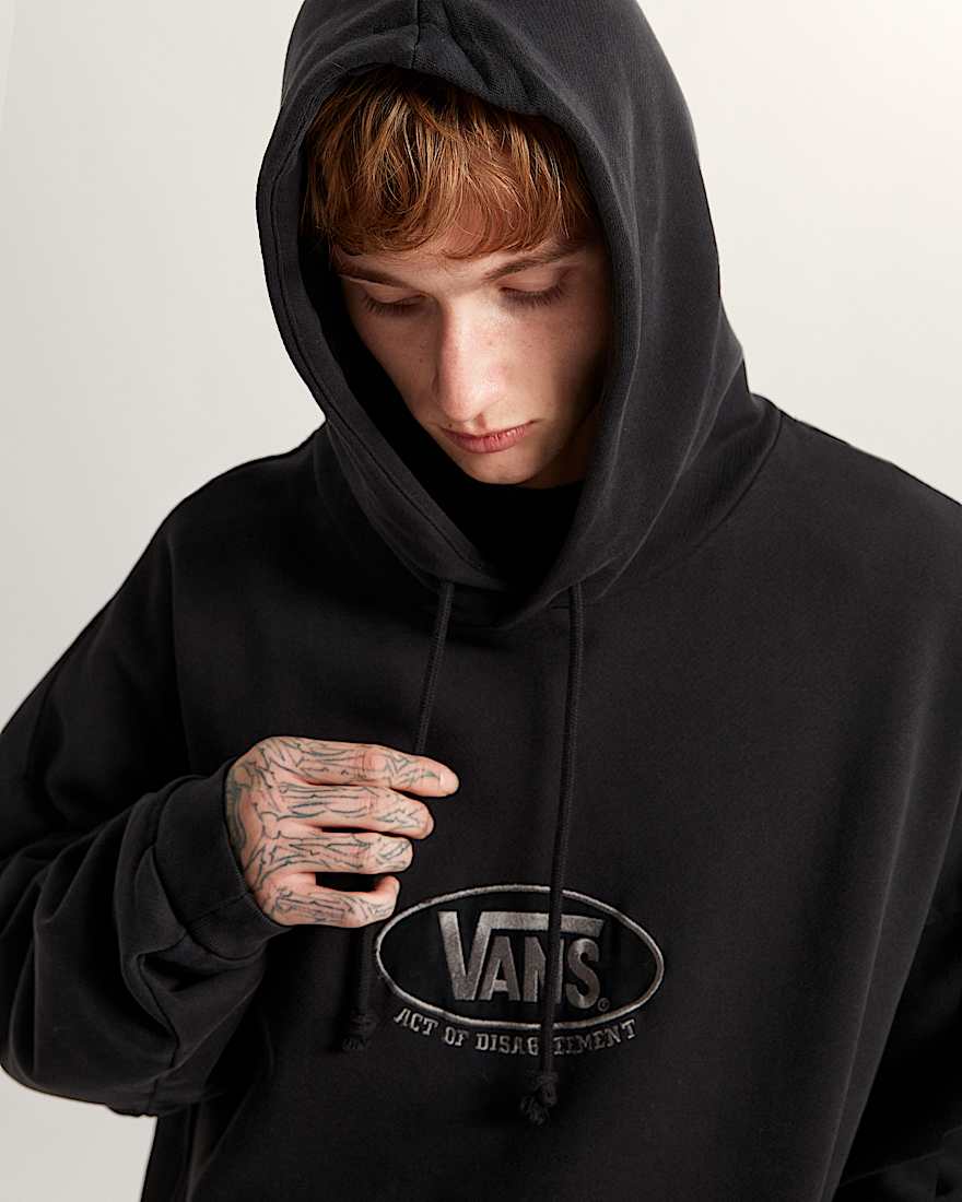Act Of Disagreement Oval Logo Hoodie VANS Schwarz ALT6