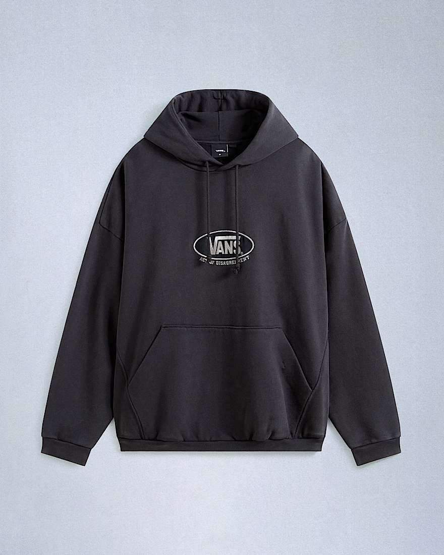 Act Of Disagreement Oval Logo Hoodie VANS Schwarz HERO