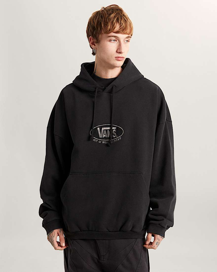 Act Of Disagreement Oval Logo Hoodie VANS Schwarz ALT1