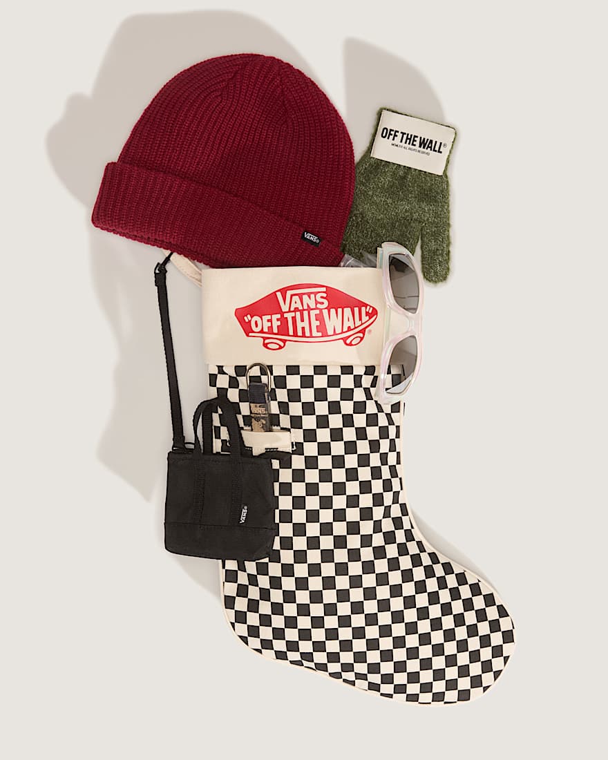 Karierte Socke VANS SchwarzWei ALT3