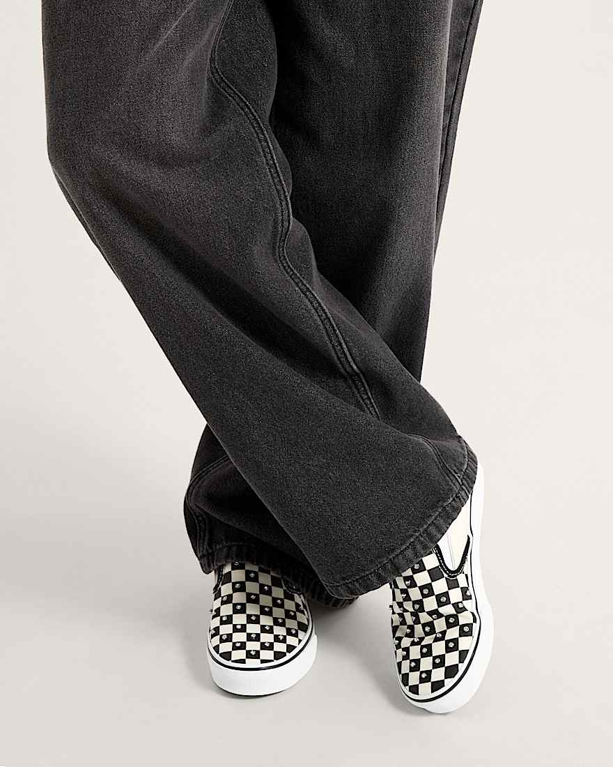 SlipOn Checkerboard Schuhe VANS Schwarz ALT4