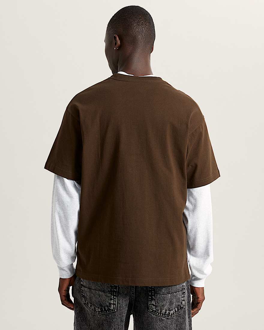 Left Chest II Logo TShirt VANS Braun ALT3