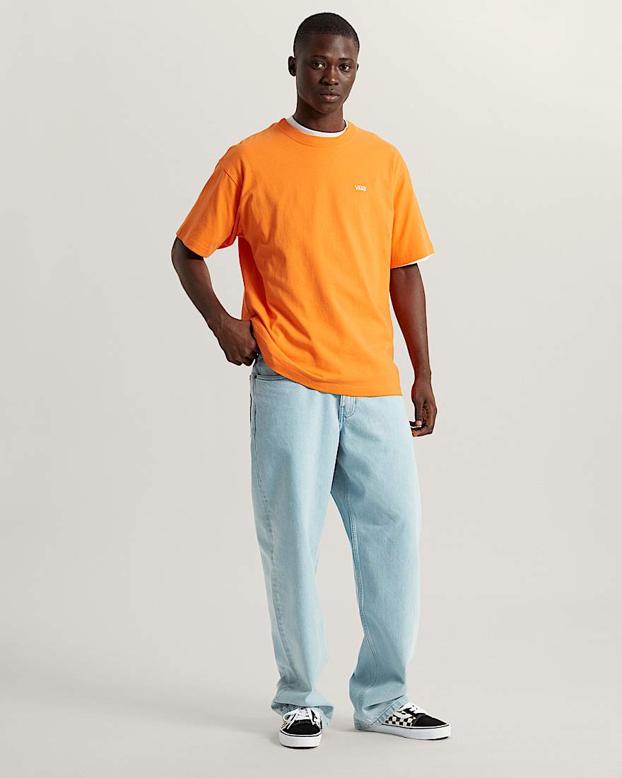 Left Chest Loose Fit Short Sleeve TShirt VANS Orange ALT4