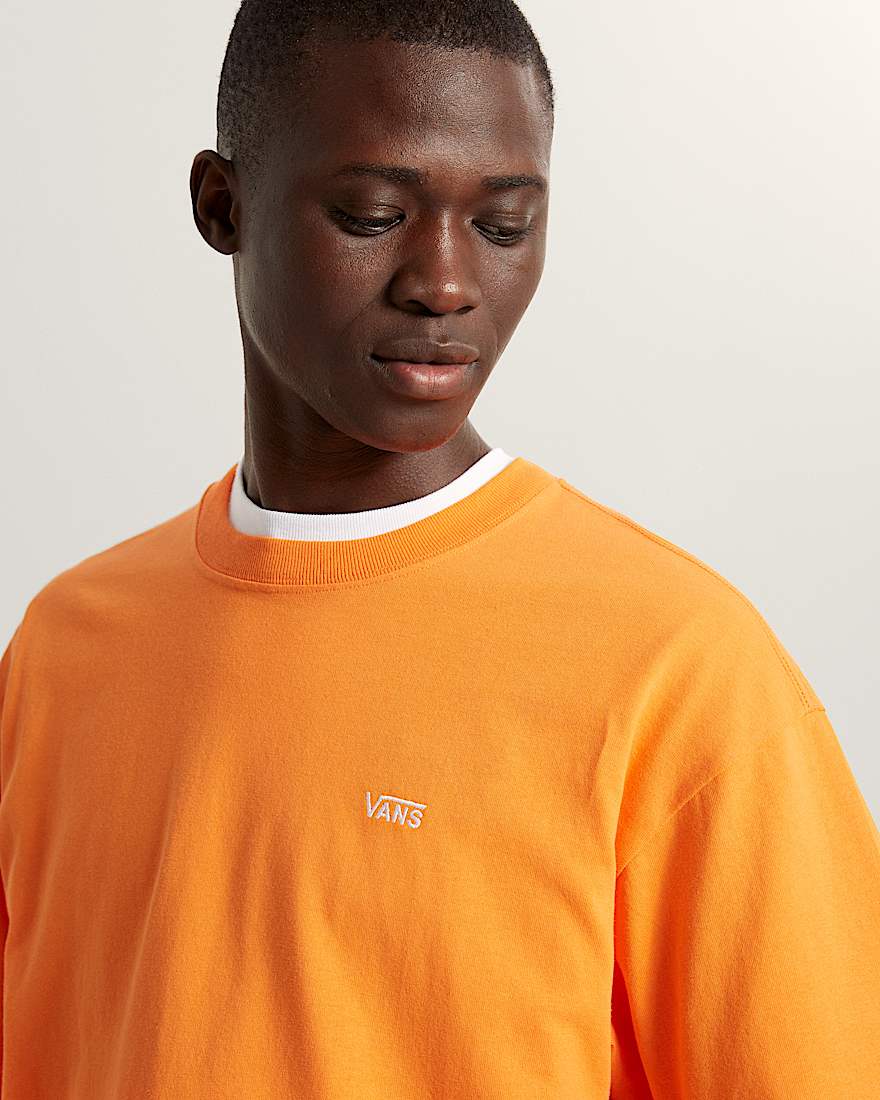 Left Chest Loose Fit Short Sleeve TShirt VANS Orange ALT5