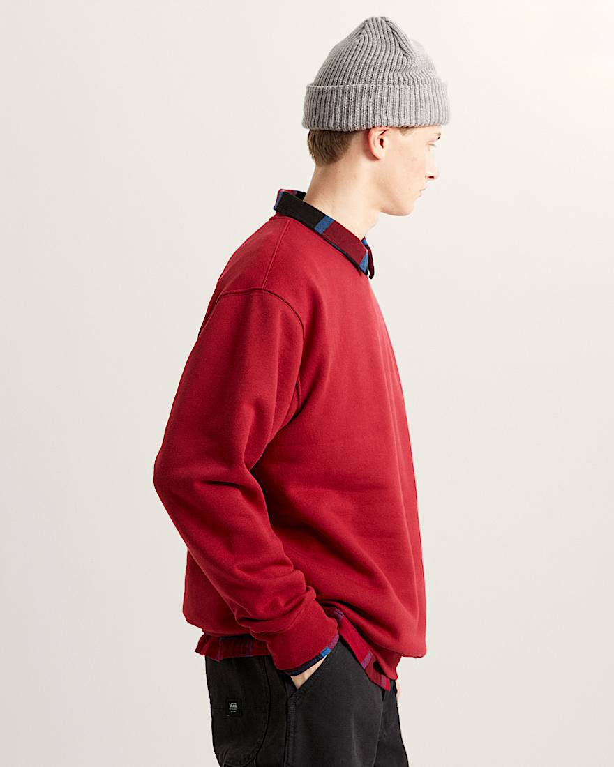 Scripted Vans Crew Sweatshirt VANS Bordeaux ALT4