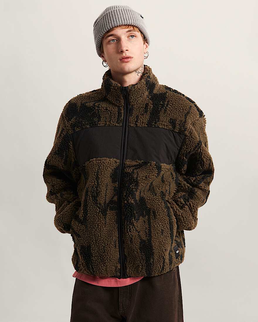 Veste en polaire moutonnée à fermeture zippée intégrale Stiller