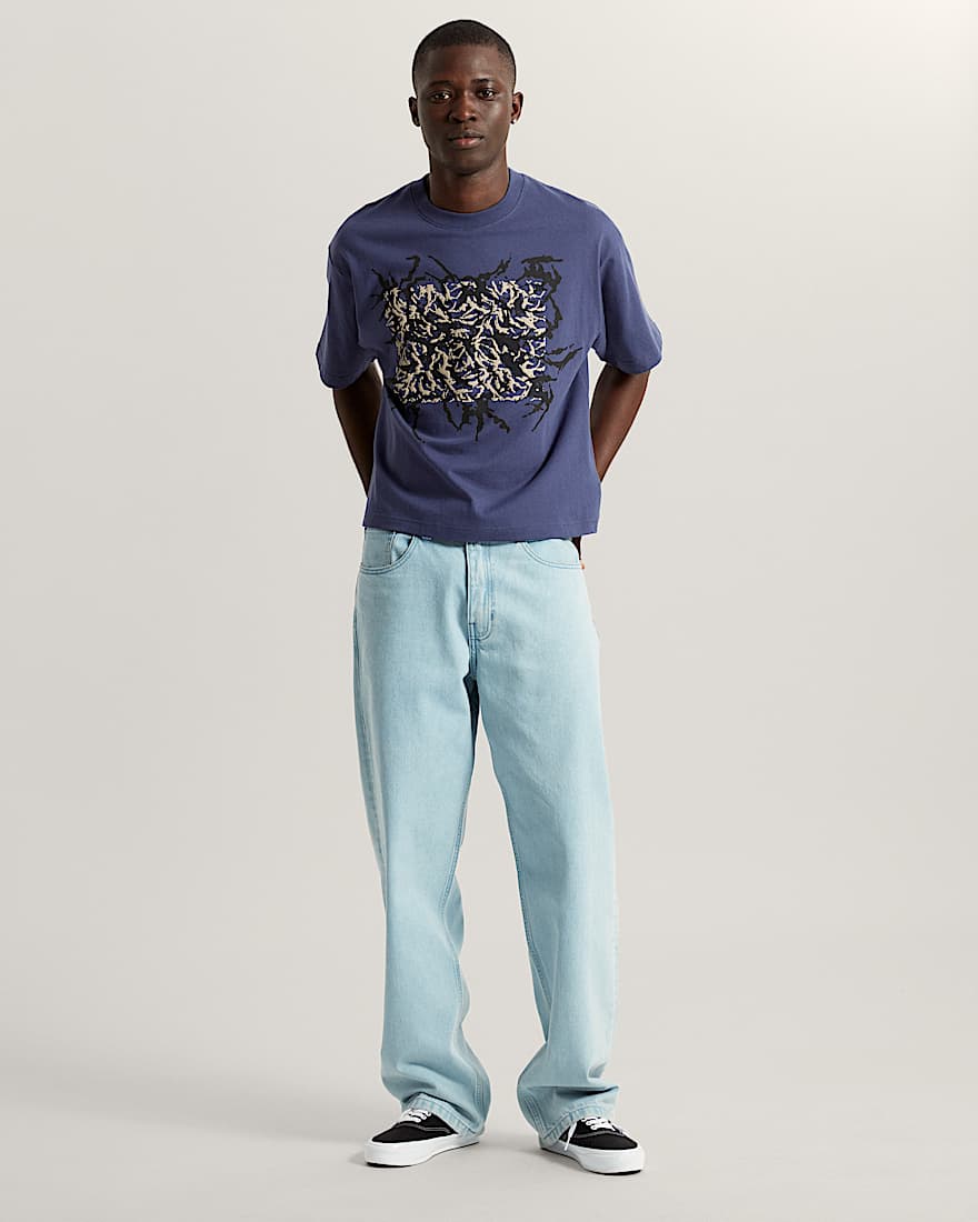 Skate Blurred TShirt VANS Navy ALT4