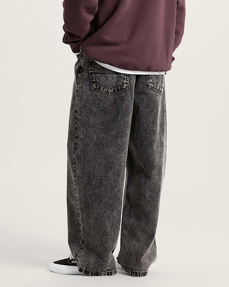 Pantalon en denim baggy Check-5
