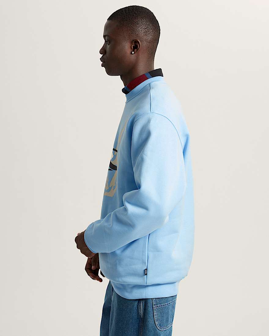 Mirror V Loose Pullover VANS Blau ALT4