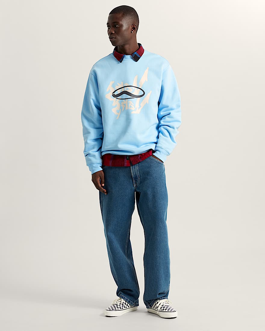 Mirror V Loose Pullover VANS Blau ALT5