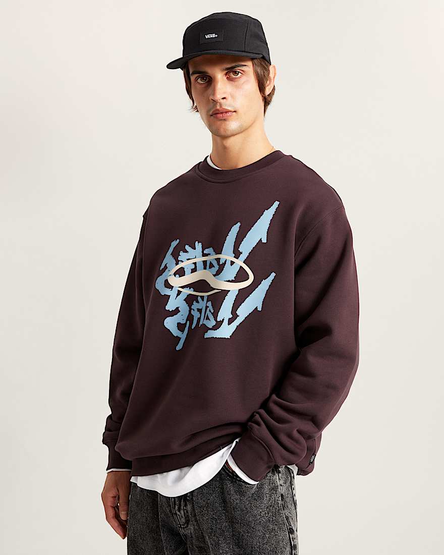 Mirror V Loose Pullover VANS Blau ALT2