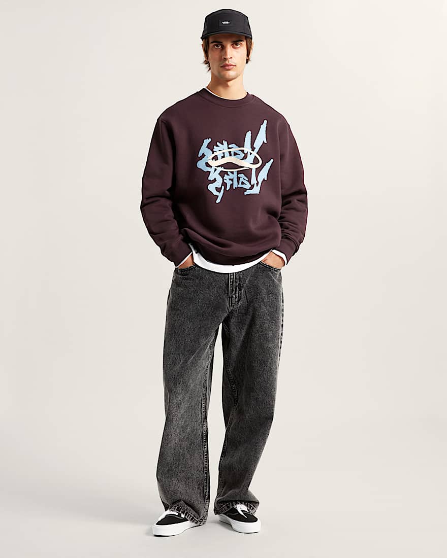 Mirror V Loose Pullover VANS Blau ALT5