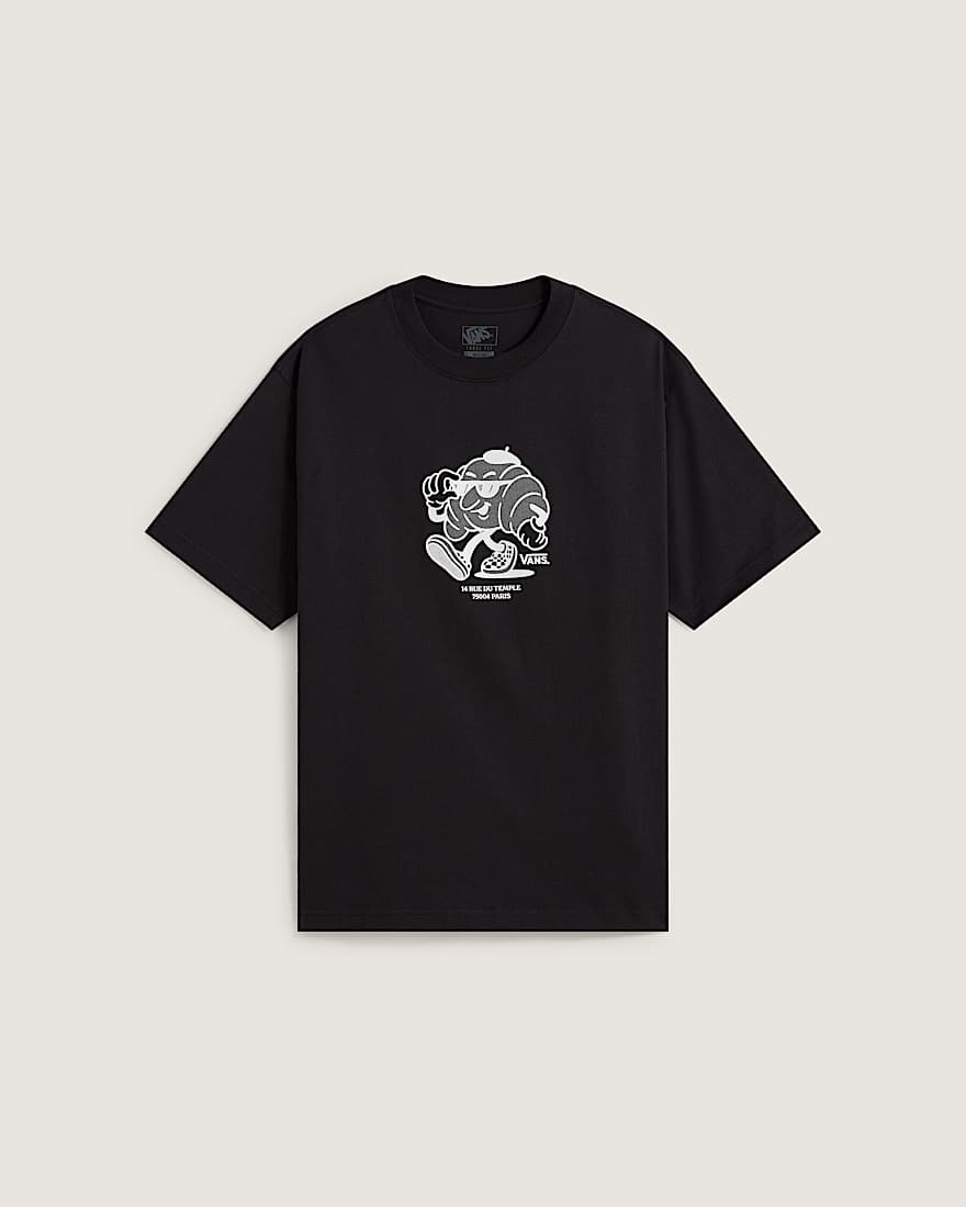 Tshirt  manches courtes Le Marais Croissant VANS Noir HERO