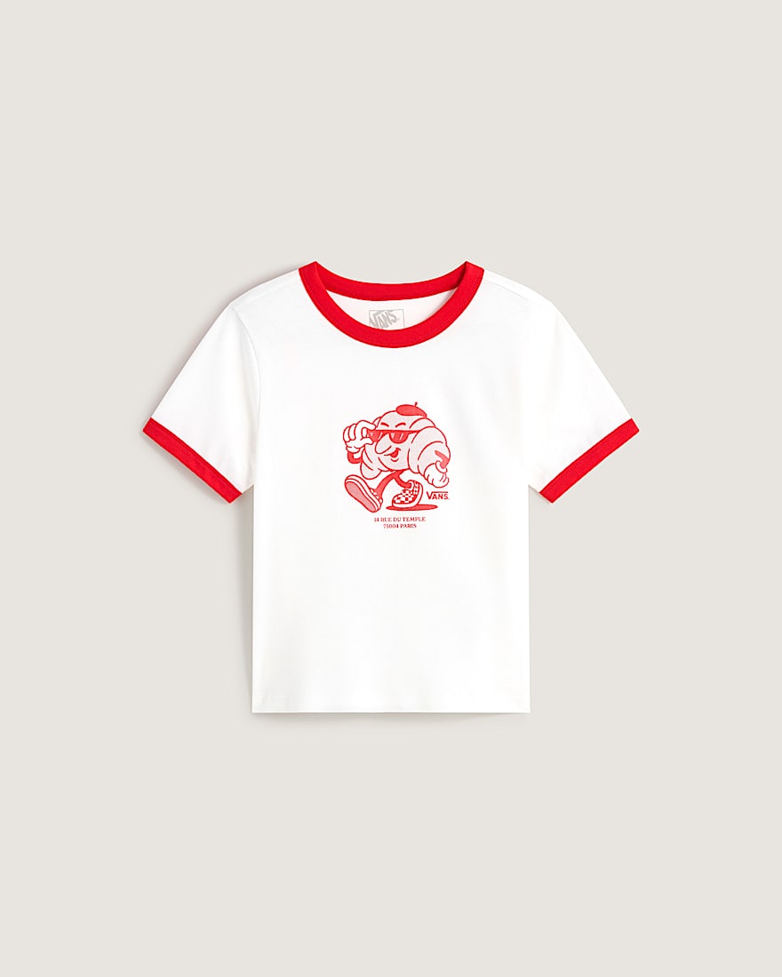 Tshirt Ringer Le Marais Croissant VANS Blanc HERO