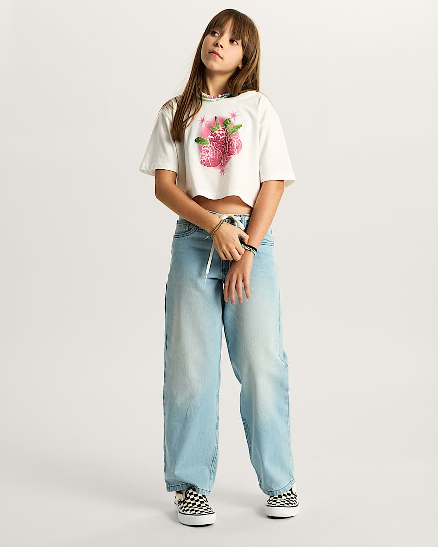 Kinder Star Berries TShirt 814 Jahre VANS Wei ALT4