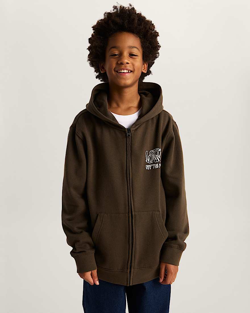 Sweat à capuche zippé Rippled Enfant