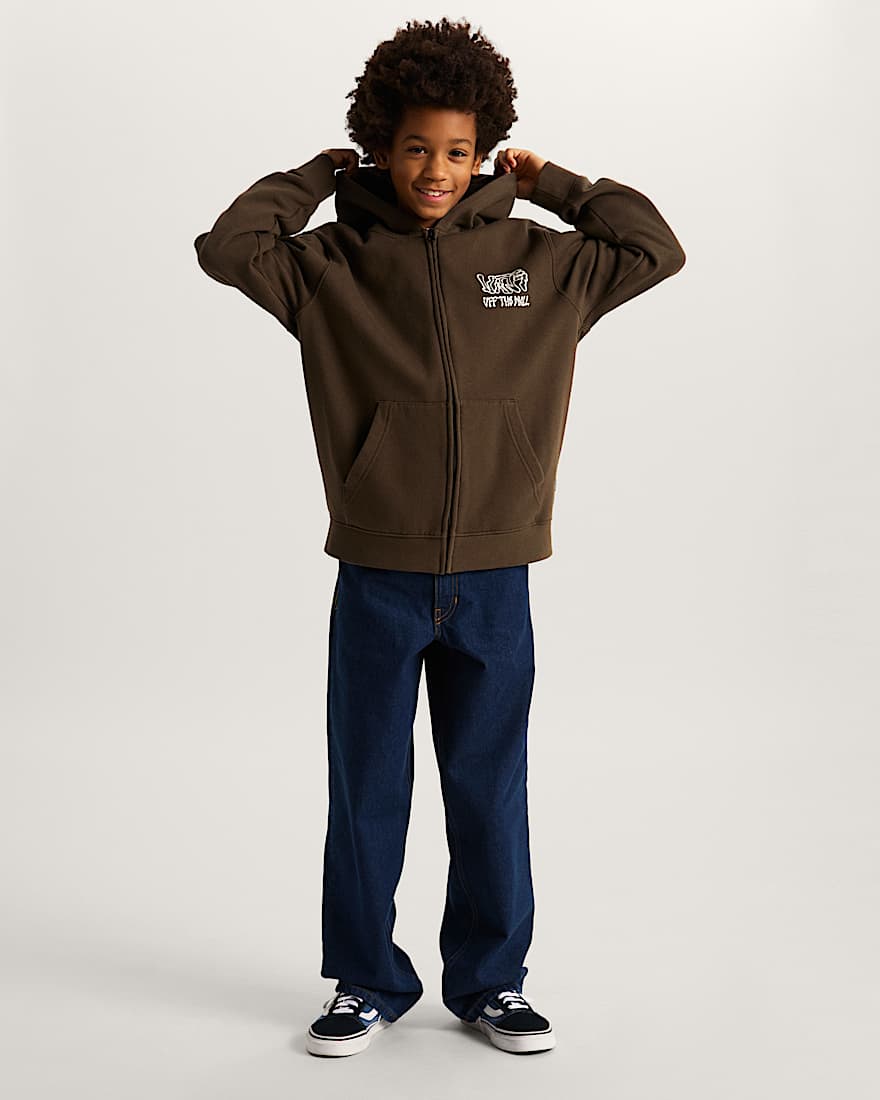 Sweat à capuche zippé Rippled Enfant