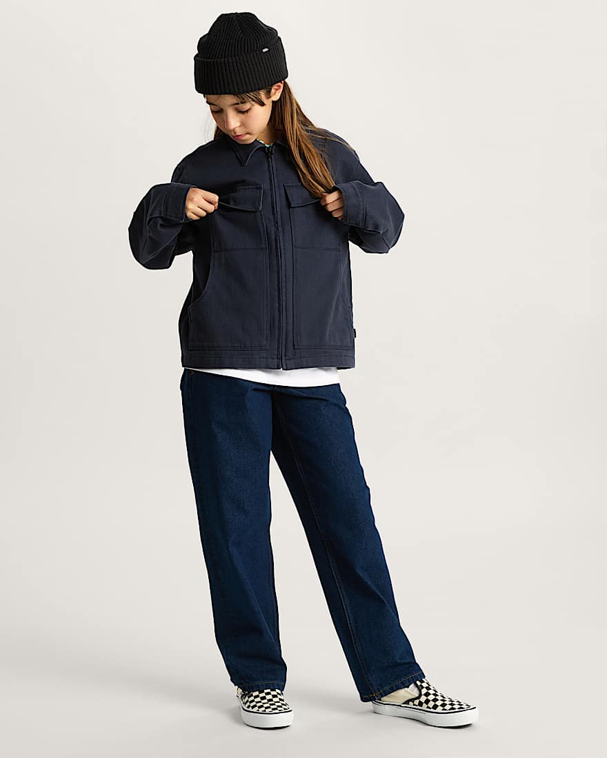 Kinder Mcavoy Zip Station Jacke 814 Jahre VANS Blau ALT8