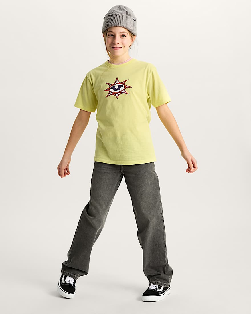 Kinder Star Checker TShirt 814 Jahre VANS Gelb ALT4