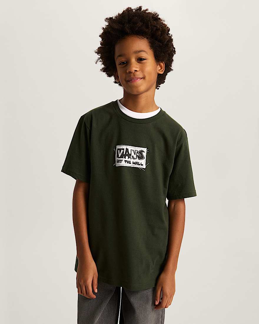 Kinder Diy Fx TShirt 814 Jahre VANS Grn ALT2