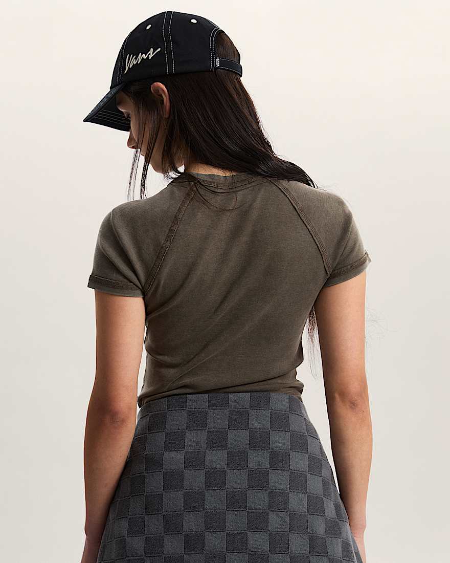 Claire Embellished Baby TShirt VANS Braun ALT3