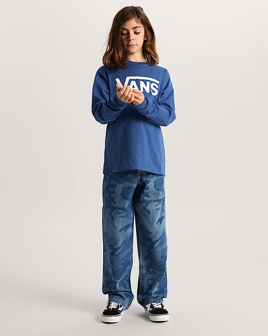 Kinder Vans LangarmTShirt 814 Jahre VANS Blau ALT4