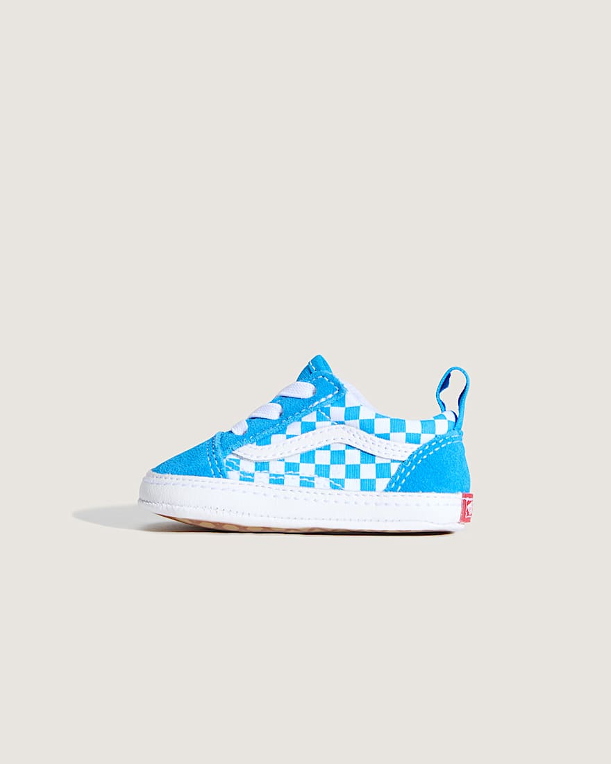 Kleinkinder Old Skool Crib Checkerboard Schuhe 01 Jahre VANS Blau HERO
