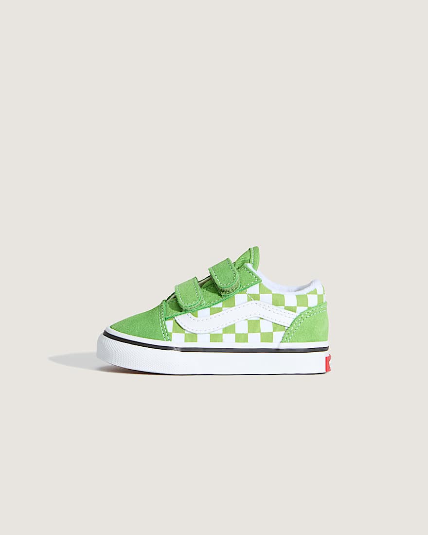 Kleinkinder Old Skool V Checkerboard Schuhe 14 Jahre VANS Grn HERO