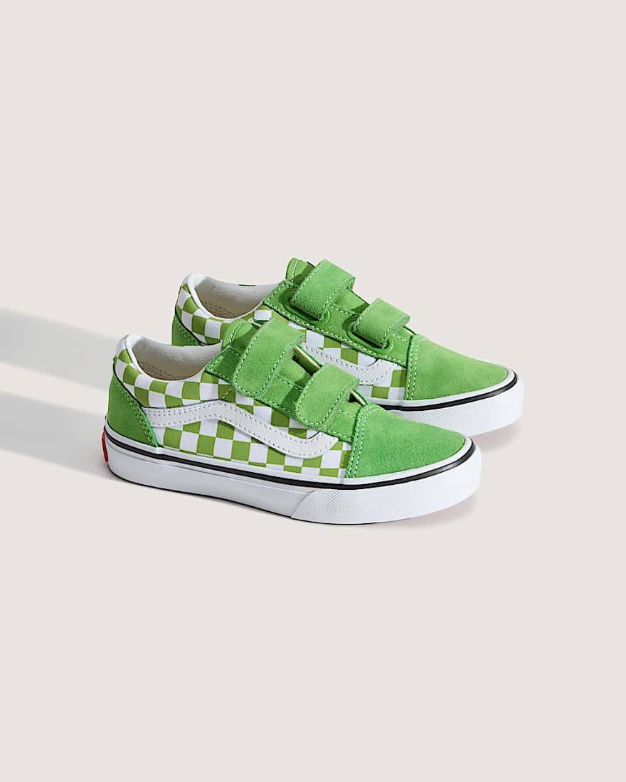 Kinder Old Skool V Checkerboard Schuhe 48 Jahre VANS Grn ALT1