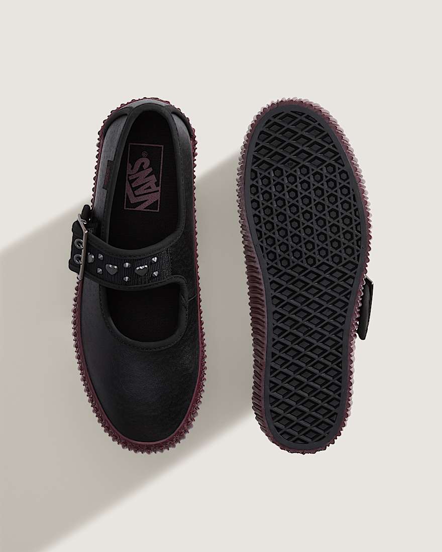 Mary Jane Creeper Plateauschuhe VANS SchwarzRot ALT2