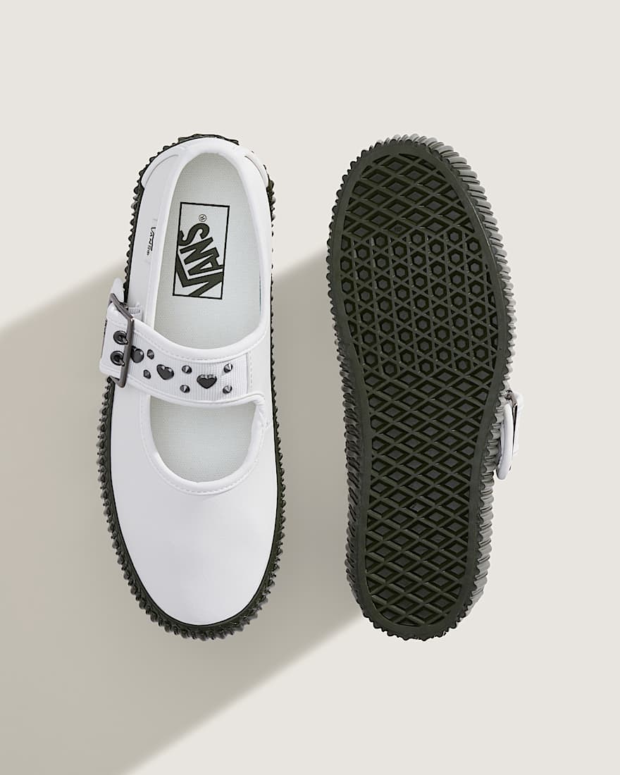 Mary Jane Creeper Plateauschuhe VANS Wei ALT2