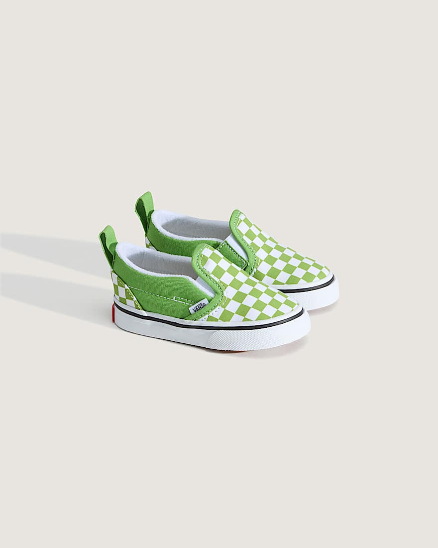 Kleinkinder Classic SlipOn V Checkerboard Schuhe 14 Jahre VANS Grn ALT1