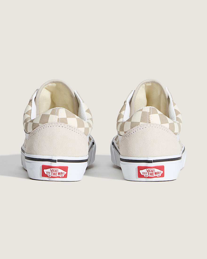 Old Skool Checkerboard Schuhe VANS Beige ALT3