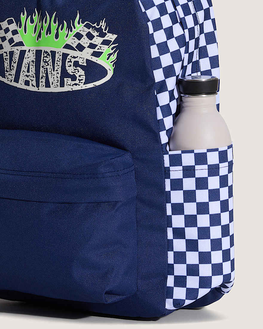Old Skool Grom Backpack CHECKERBOARD Deep Indigo VANS Blau ALT3