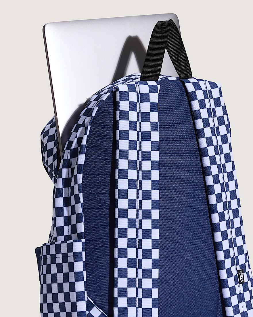 Old Skool Grom Backpack CHECKERBOARD Deep Indigo VANS Blau ALT4