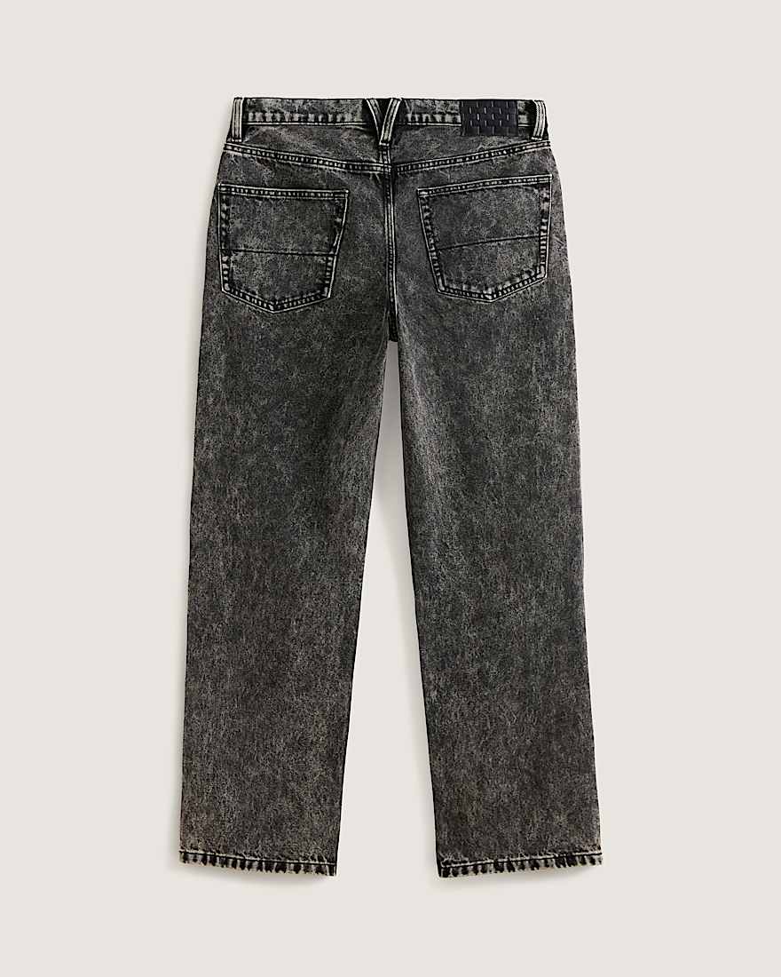Check-5 Loose Denim Pant Black