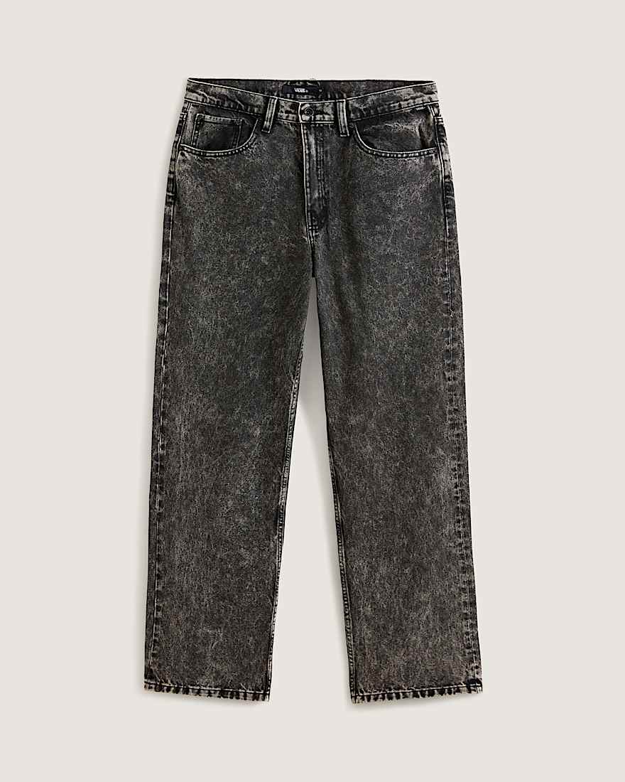 Check-5 Loose Denim Pant Black - 1