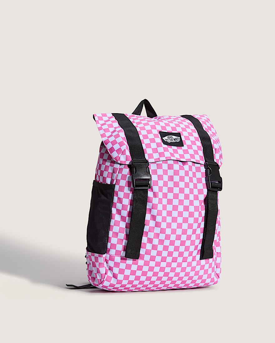 Vans Utility Backpack CHECKERBOARD Pink Fizz VANS Rosa ALT1