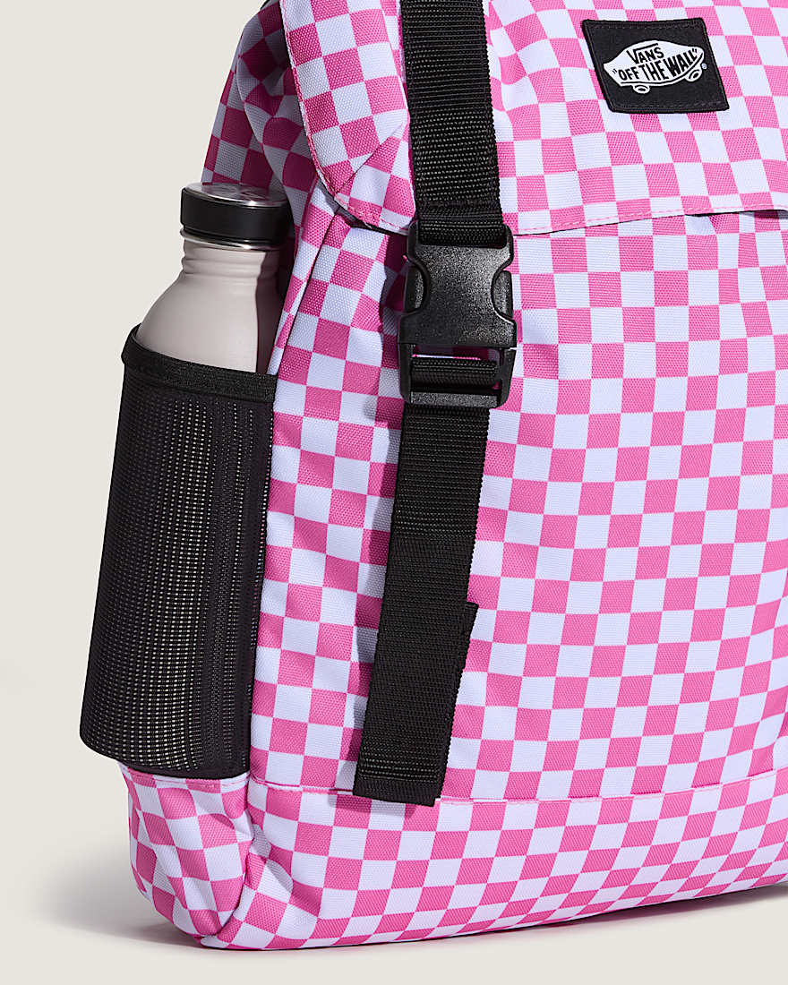 Vans Utility Backpack CHECKERBOARD Pink Fizz VANS Rosa ALT3