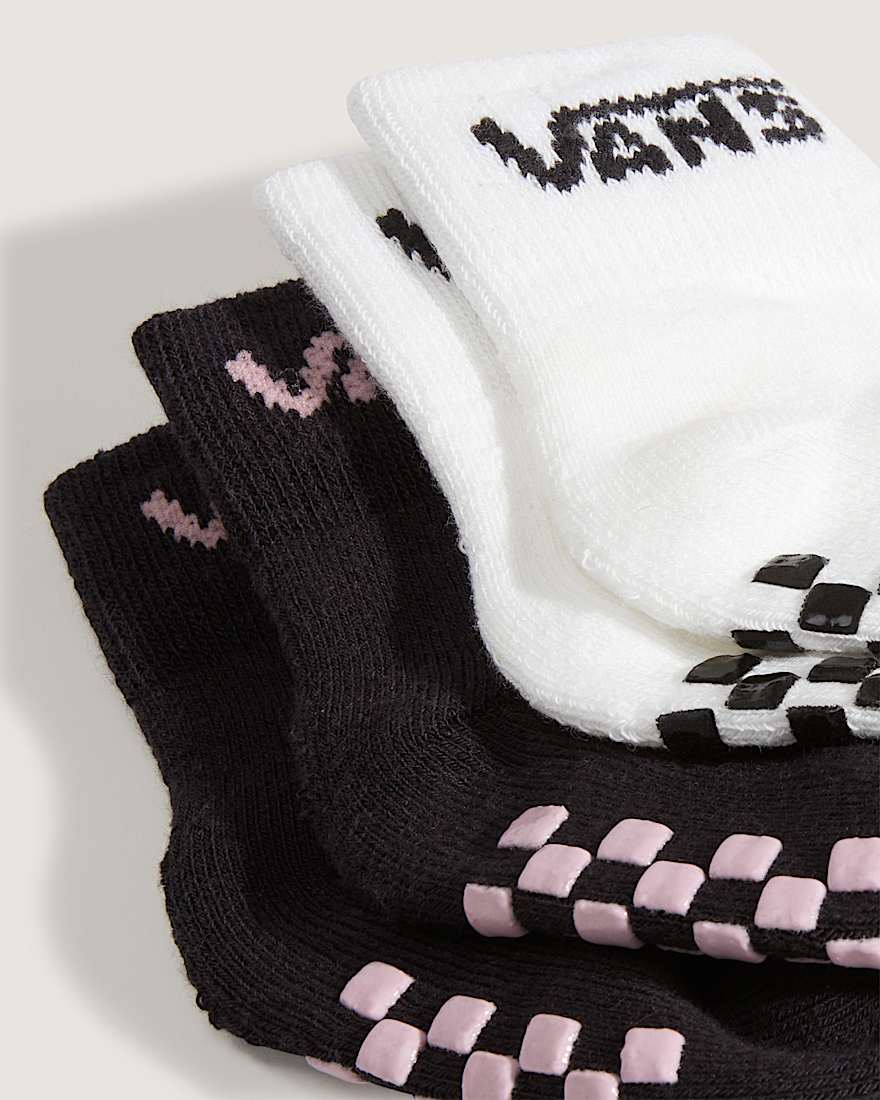 Kleinkinder Classic Crew Checkerboard Socken VANS Rosa ALT2