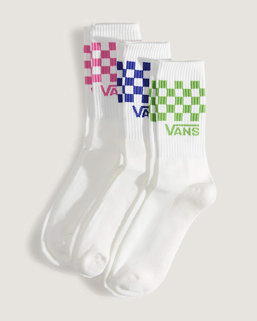 Classic Check Crew Socken 3 Paar VANS Rosa HERO