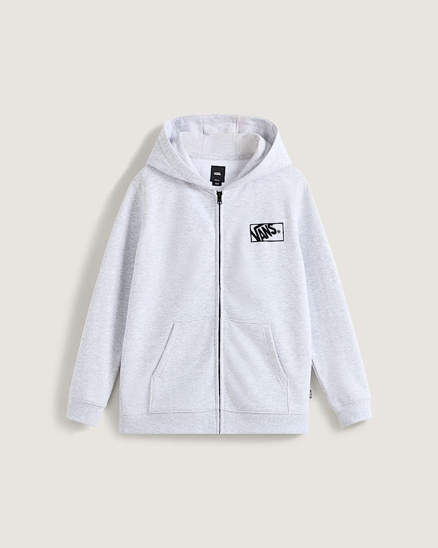 Kinder Blocked Box Hoodie mit Reiverschluss 814 Jahre VANS Grau HERO
