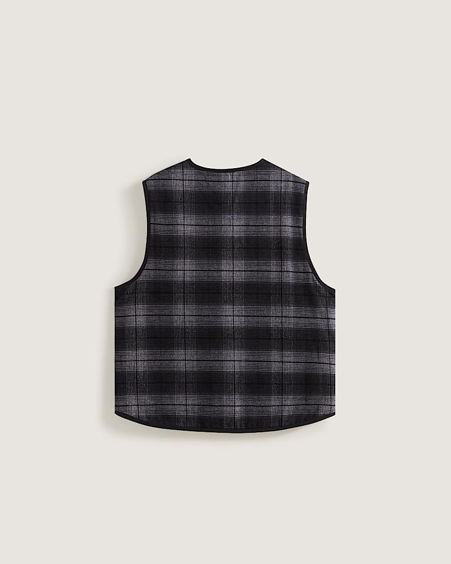Plaid Homecoming Vest Asphalt VANS Grau ALT1